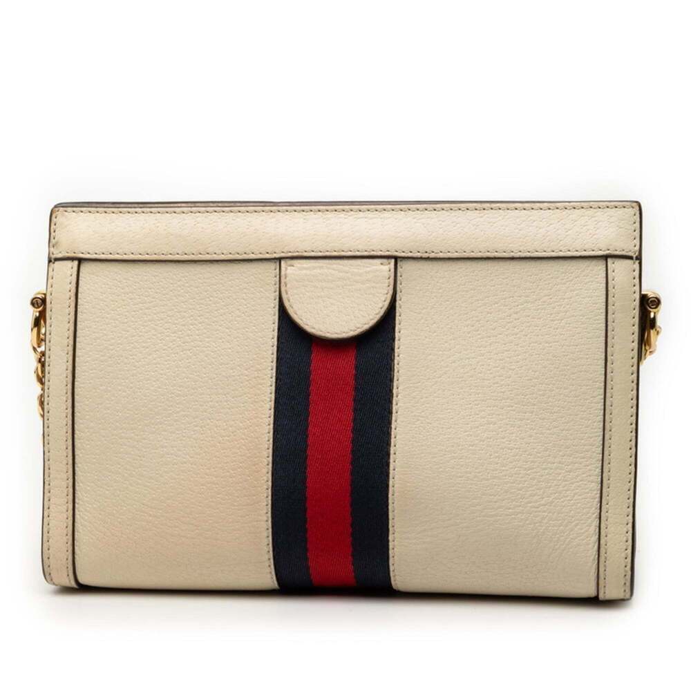 GUCCI Authentic Cream Leather Shoulder Bag - Picture 2 of 7